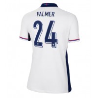 Camiseta Inglaterra Cole Palmer #24 Primera Equipación Replica Eurocopa 2024 para mujer mangas cortas